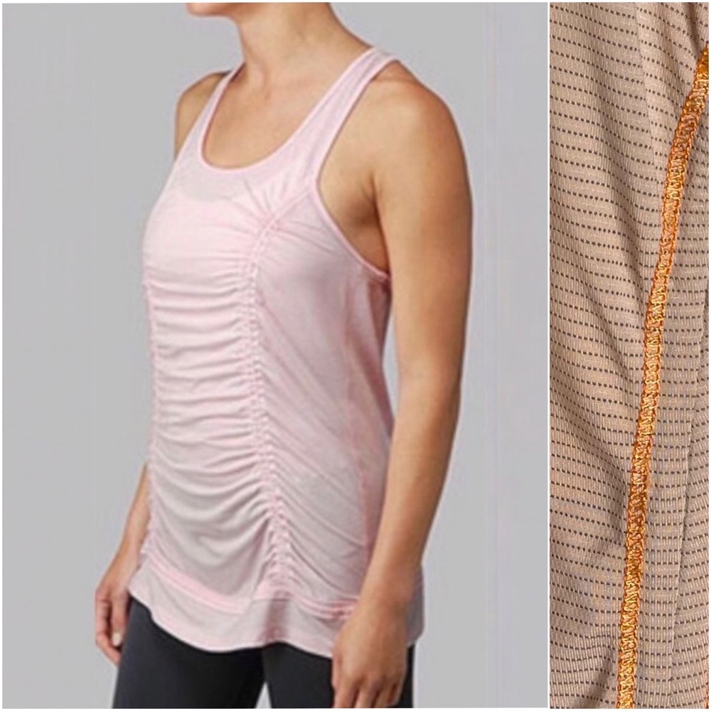 Lululemon I Just Wanna Run Tank Top Orange Size 6 Rushing